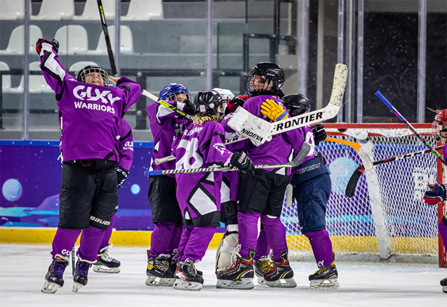 Galaxy Hockey team together